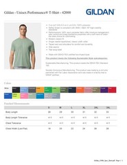 Gildan 42000 Unisex Performance® T-Shirt | Moisture-Wicking, Soft & Durable