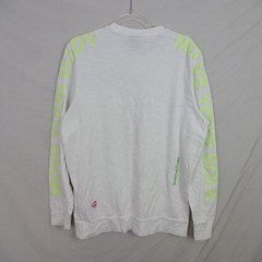 Nike Sportswear World Tour Shirt Mens Medium Crew White Long Glow In Dark Sleeve