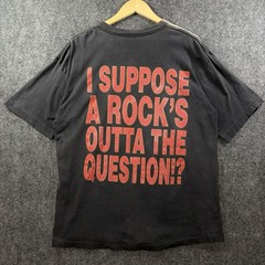 Vintage 1992 Def Leppard Tee Shirt XL Suppose A Rock’s Outta The Question Faded