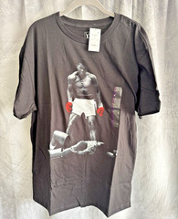 Muhammad Ali Shirt Mens XL Black Boxing Knockout Photo Graphic Tee T-Shirt