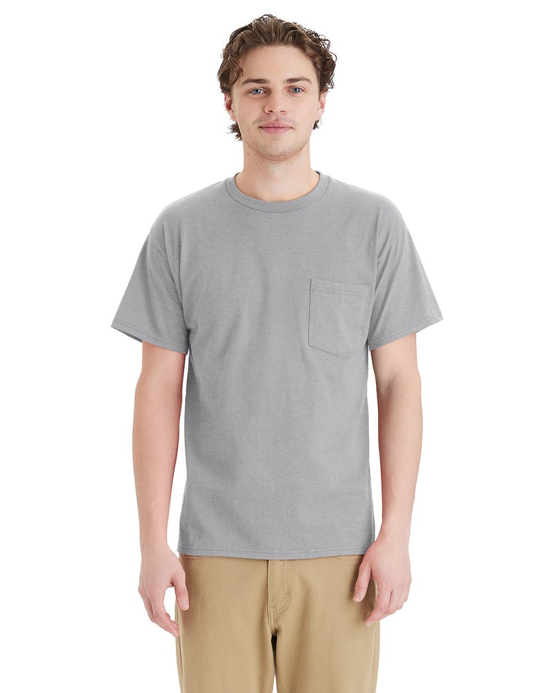 Hanes Unisex Essential Pocket Stylish T Shirt Casual Plain T-Shirt – 5290P