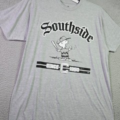 Peanuts® Chicago Cubs Baseball shirt Men XL Gray Charlie Brown Snoopy 50 NWT