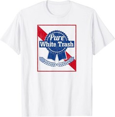 Min NEW LIMITED Funny Redneck Shirt, Pure White Trash T-Shirt