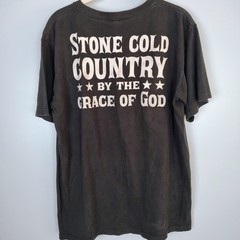 Brantley Gilbert Nation Stone Cold Country Black Graphic T-Shirt Mens Medium