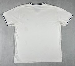 Vintage Polo Ralph Lauren Men’s Large White V Neck Pique Tee Pony Logo Preppy