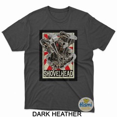 Vintage Shovelhead Motorcycle Engine Cutaway Diagram Retro T-Shirt