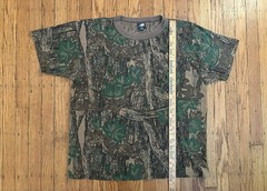 Vintage Ace Sportswear Trebark Single Stitch Camo Pocket Shirt Size XL