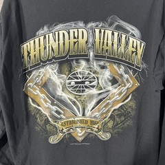 Anvil Bristol Motor Speedway Thunder Valley Long Sleeve T-Shirt Men’s L Black