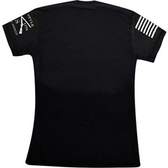Grunt Style Women’s Blue Line Crest T-Shirt – 2XL – Black