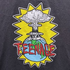 Teenage T Shirt Mens 2XL Have A Nice Day Earth Nuke Bomb Smoke Cloud SS Y2K