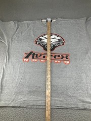 Vintage Avirex Shirt Mens 2XL Gray Y2K Cyber Streetwear Hip Hop Skater Racing