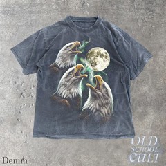 Eagle Howling Moon Vintage Comfort Tee