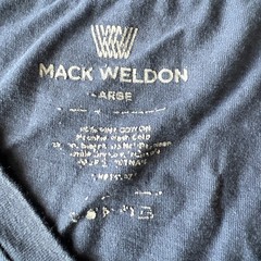 Mack Weldon T Shirt Men’s Large Navy Pima Cotton Short Sleeve V Neck Tee