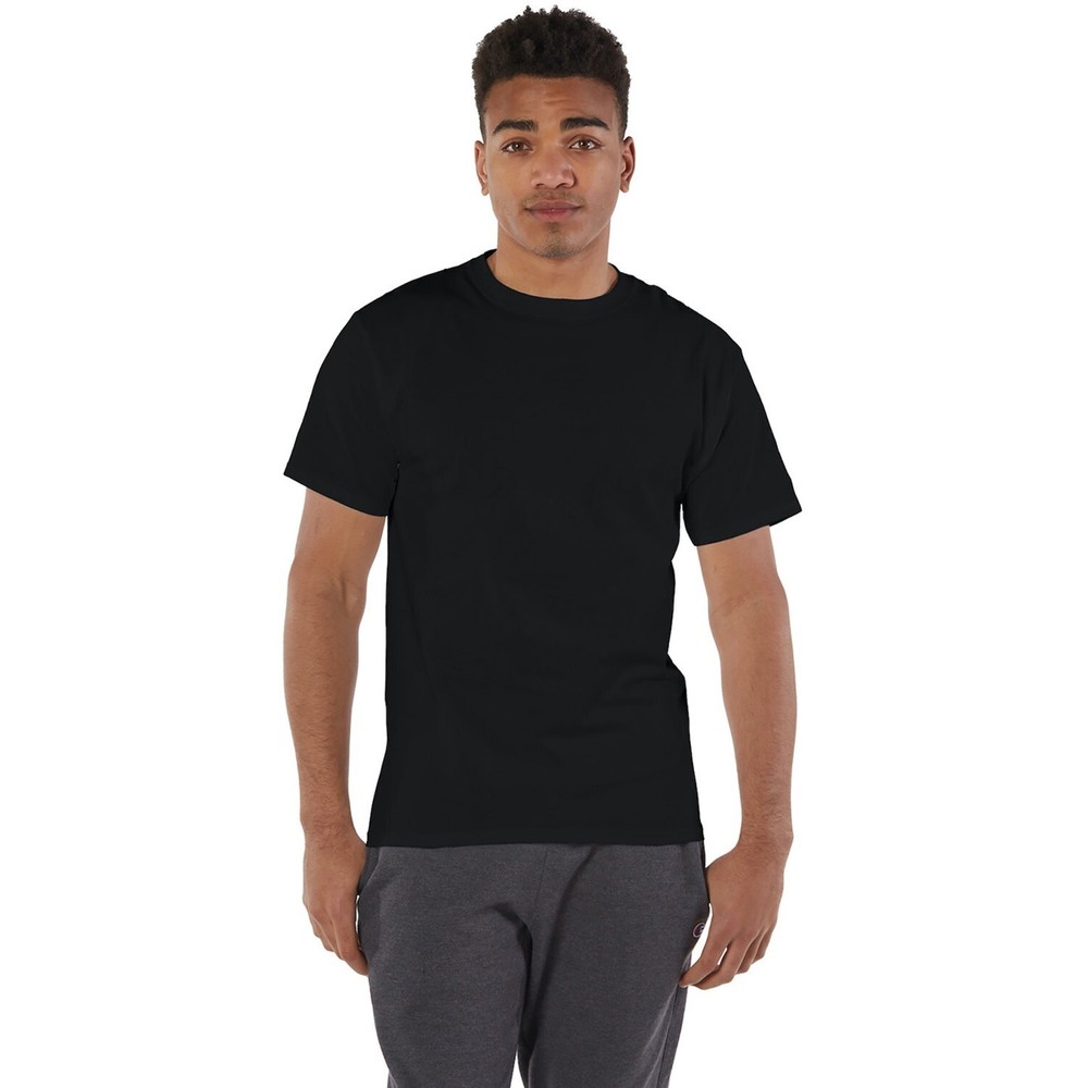 6 Pack Champion Men’s Heavyweight Short Sleeve Crew Neck Tag Free T-Shirt