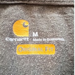 Carhartt Mens K231 Long Sleeve Logo Graphic T-Shirt Black Size Medium
