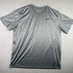 Nike Legends Graphic Anti Odor Training Shirt Adult Extra Large XL Gray Tee AOP