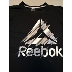 Reebok Mens 3XL Black Delta Logo Graphic T-Shirt Short Sleeve REM241TE28 1650