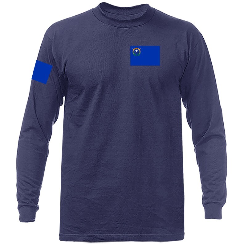 State of Nevada Flag Crest Graphic Long Sleeve