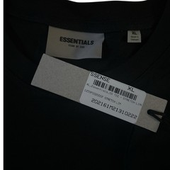 Essentials Fear of God T-Shirt XL Black Stretch Limo New with Tags