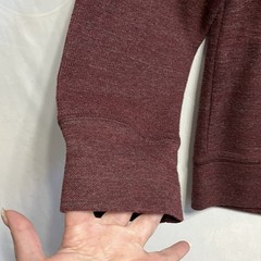 Banana Republic Men’s Thermal Shirt Size XL Crew Neck Long Sleeve Burgundy