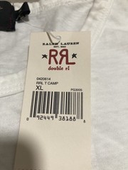RRL Ralph Lauren Double RL Fury Fitness graphic t Shirt White Mans XL NWT 🔥
