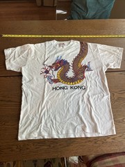 Lai See T-Shirt Hong Kong White XL Dragon Graphic T