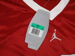 Vintage Air Jordan Shirt Mens XL Red Athletic Tank Top Y2K Baggy Satin Silky