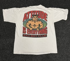 Vintage 90s Bad Boy Club Attitude Is Everything T Shirt Men’s XL Grunge