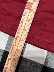 Russell Athletic Maroon Blank T-Shirt Size M USA Made Burgundy Nwt New