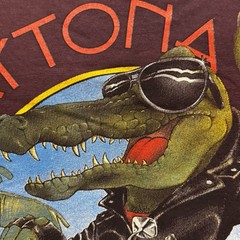 3D Emblem Daytona Bike Week 1996 T Shirt XL Double Sided Eagle Crocodile Chopper