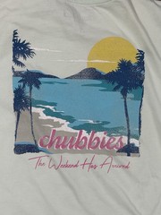 Chubbies The Weekend Has Arrived Men’s Small T Shirt Long Sleeve Green