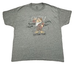 Walt Disney World Men’s XL T-Shirt Grumpy Dwarf Tough Guy 100% Cranky Gray