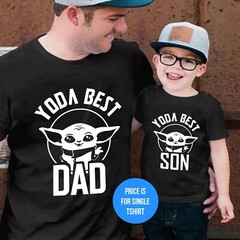 Best Dad Son Baby Matching Tops Set Funny Father’s Day Men T-Shirt