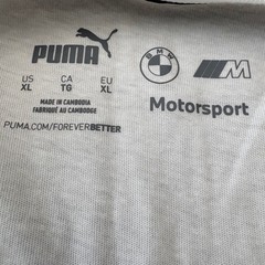 Puma BMW M Motorsport White Graphic T-Shirt Men’s XL Racing F1 Apparel Gearhead