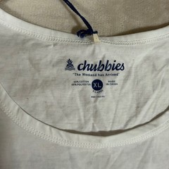 Chubbies Tank Top Mens XL White New Spring Breaker Skys Out Thighs Out Pocket