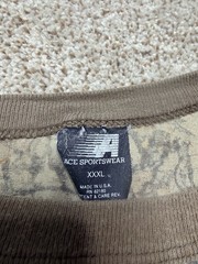 Vintage Ace Sportswear Hunting Camo Shirt Sniper Outdoor Boxy Fits Relaxed 3XL