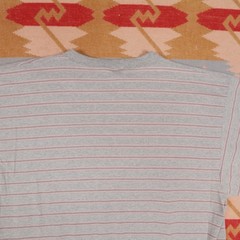 Vintage Otto Men’s XL Gray Single Stitch 90s Grunge Skate T-Shirt Blank Stripe