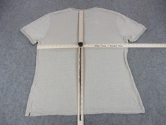 Vince Shirt Mens Extra Large Beige Linen Lightweight Basic Breathable Crew Neck