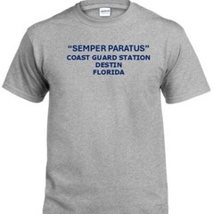 SEMPER PARATUS*COAST GUARD STATION DAUPHIN ISLAND*AL*INDIVIDUAL PT SHIRT