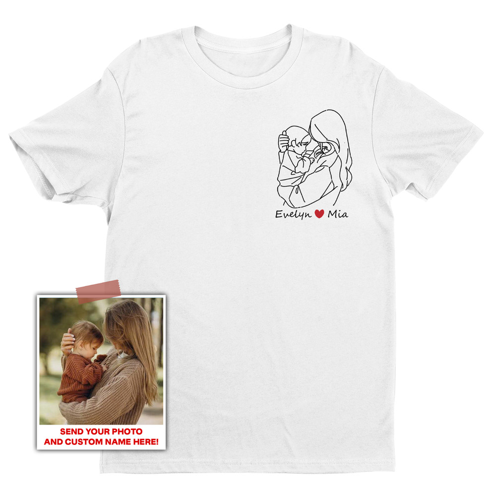 Custom Photo Mom & Kids Unisex T-shirt | Mother’s Day Gifts for Mom