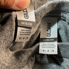 Gildan DryBlend T-Shirts 2 Pack Heather Gray Casual Everyday Medium Mens Minimal