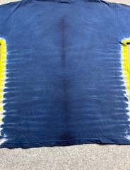 Vintage Blue Yellow sides Anvil Tie Dye 2XL Y2K Blank Shirt Grunge