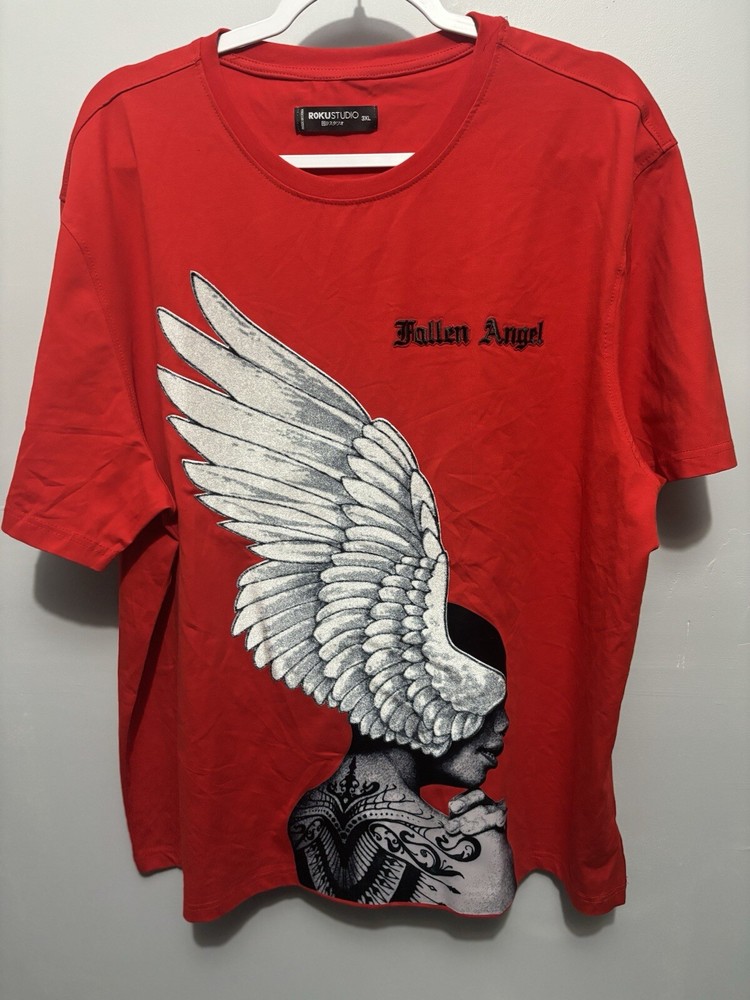 Roku Studio Fallen Angel Red Men’s 3xl XXXL Graphic T Shirt