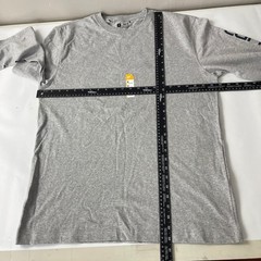 Carhartt Shirt Mens Medium Gray K231 Long Sleeve Logo Workwear Outdoor Classic