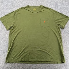 Polo Ralph Lauren Shirt Mens Size 2XB Green Pony Short Sleeve Casual Cotton