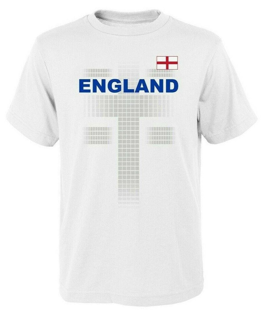 Team England World Cup Men’s T-Shirt Soccer Federation One Team White Small New