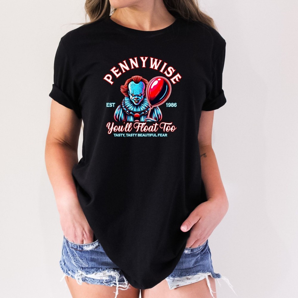 Pennywise The Clown Horror Halloween Adult Humor Funny T-Shirt