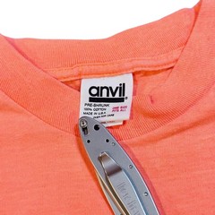 Vintage 1990s The Quest To Be The Best Bright Neon Orange T-Shirt Size Large