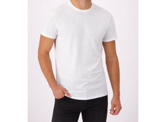 6PK Hanes Medium Crew Neck TShirts (5 White, 1 Black)