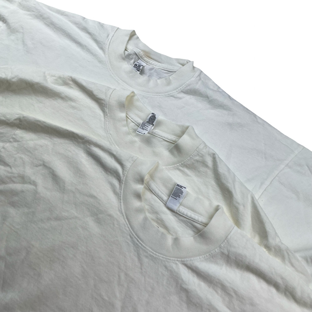 Los Angeles Apparel 6.5 Ounce Men’s T-Shirt Ivory • 2 Large – 1 XL • Lot of 3
